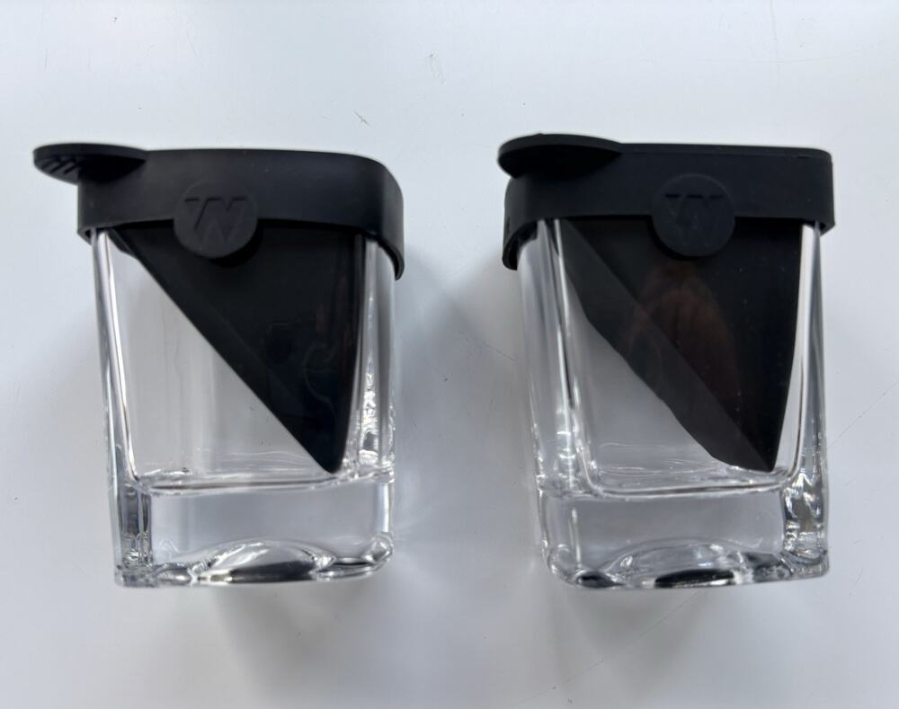 Corkcicle Whiskey Wedge Glass with Silicone Ice Mold Rocks 2 Piece Set EXCELLENT